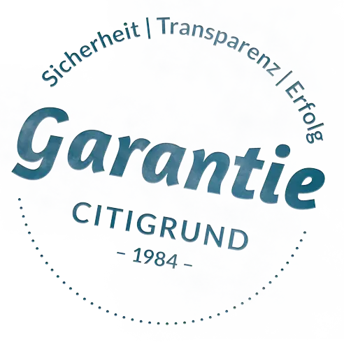 Garantiestempel Citigrund Leistungsgarantie Garantiestempel Citigrund Leistungsgarantie