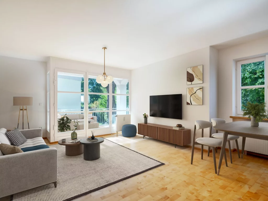 Moderne, helle Wohnung mit Balkon in Taufkirchen
