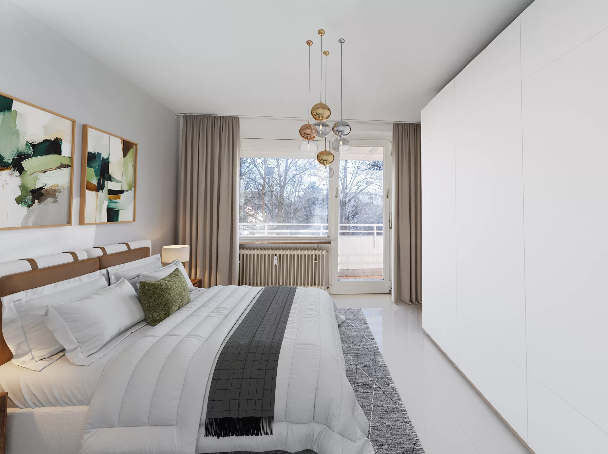 Hochwertiges Schlafzimmer in einer Wohnung in Berg am Laim