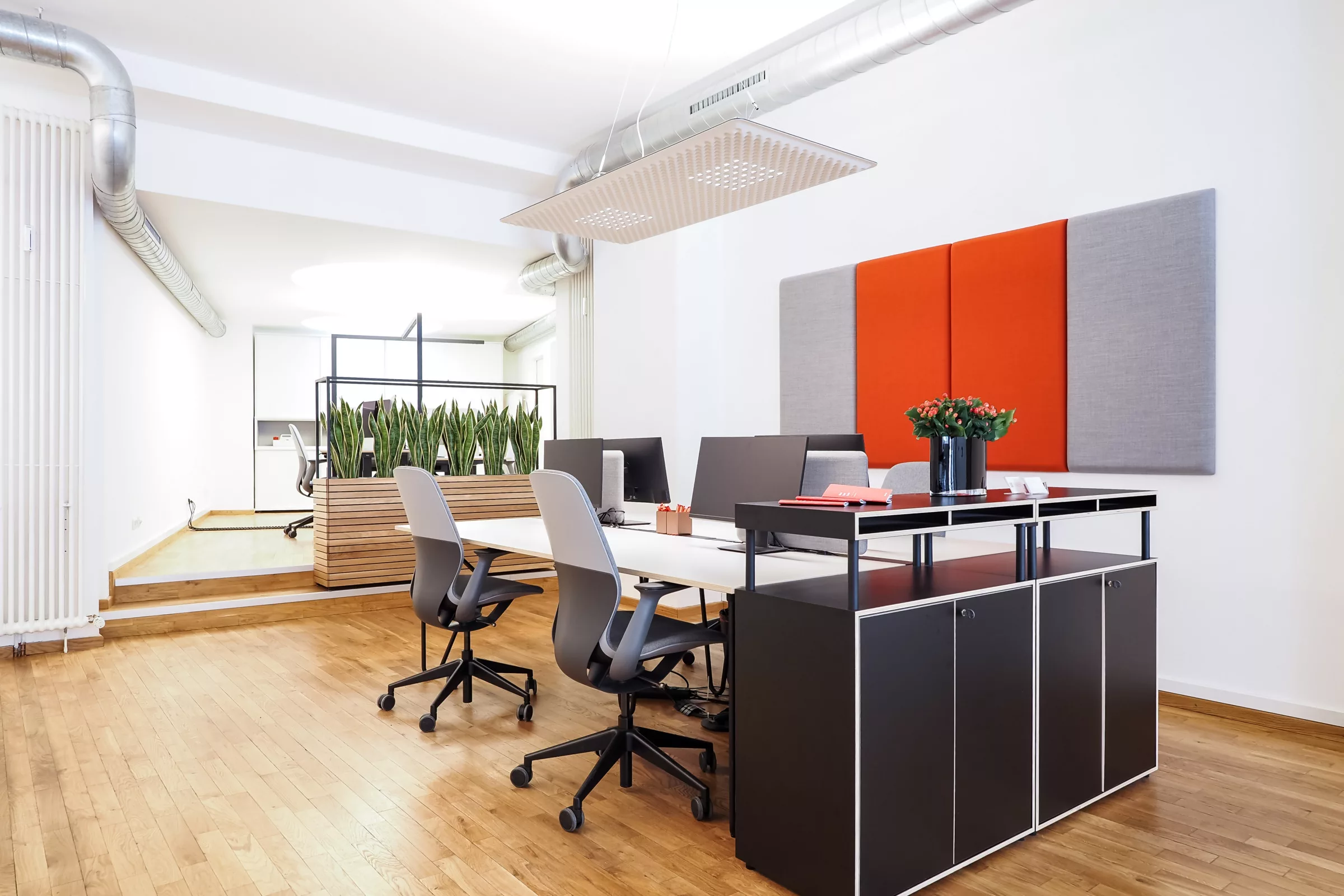 Schreibtisch im Citigrund Büro in München