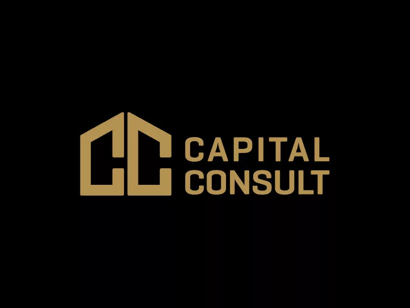 Logo von Capital Consult in goldener Schrift