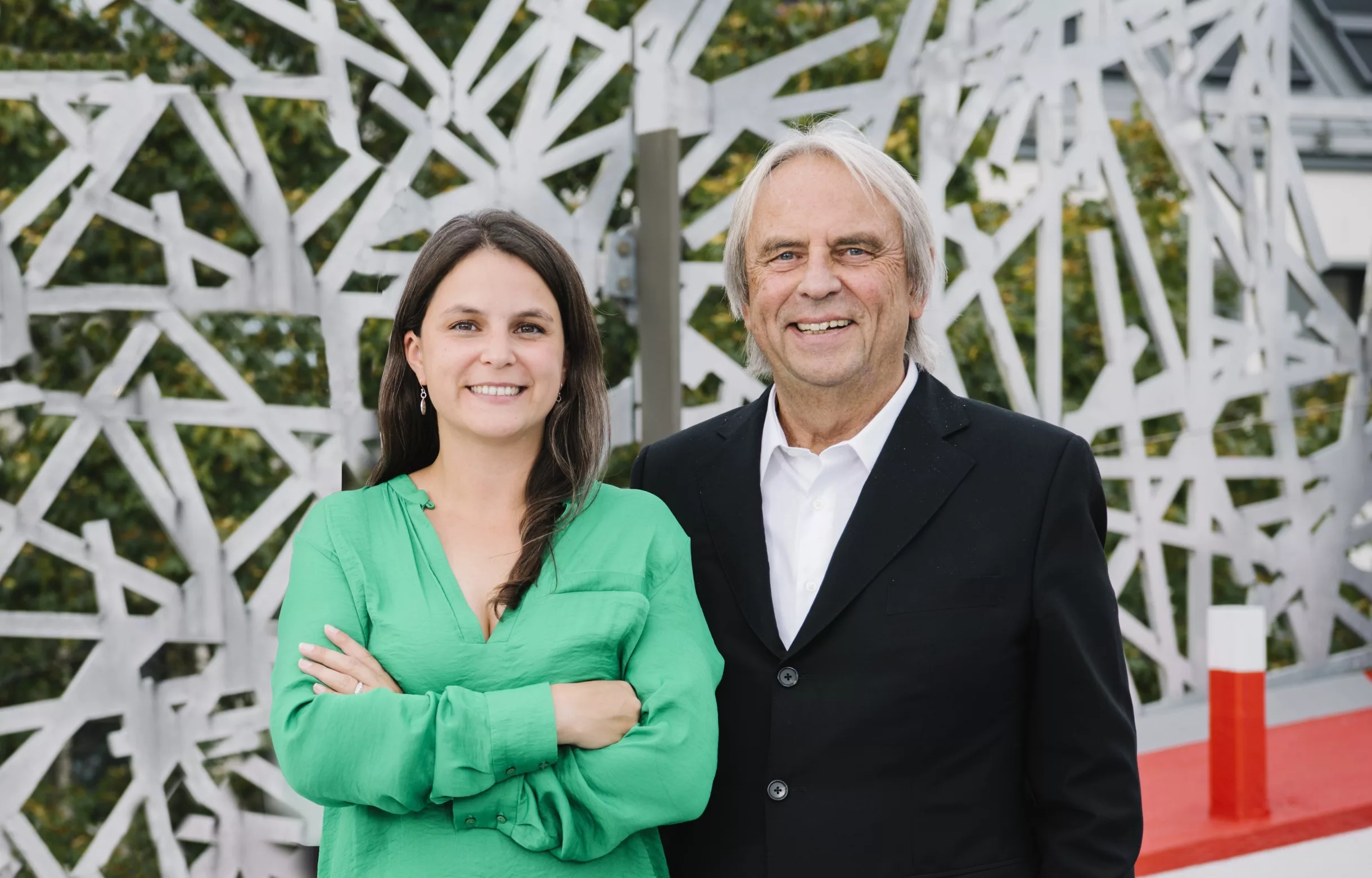 40 Jahre Citigrund: Edith und Beppo Schwimmer lächeln in die Kamera.