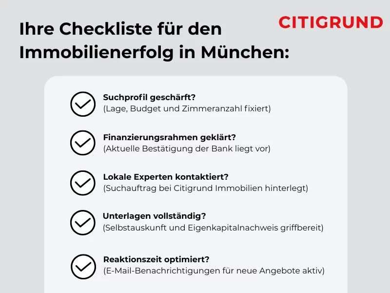 Checkliste für den Immobilientransfer in München