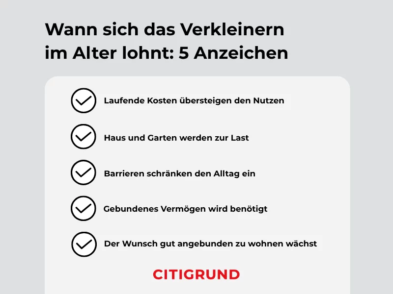 Infografik: Fünf Anzeichen fürs Verkleinern im Alter